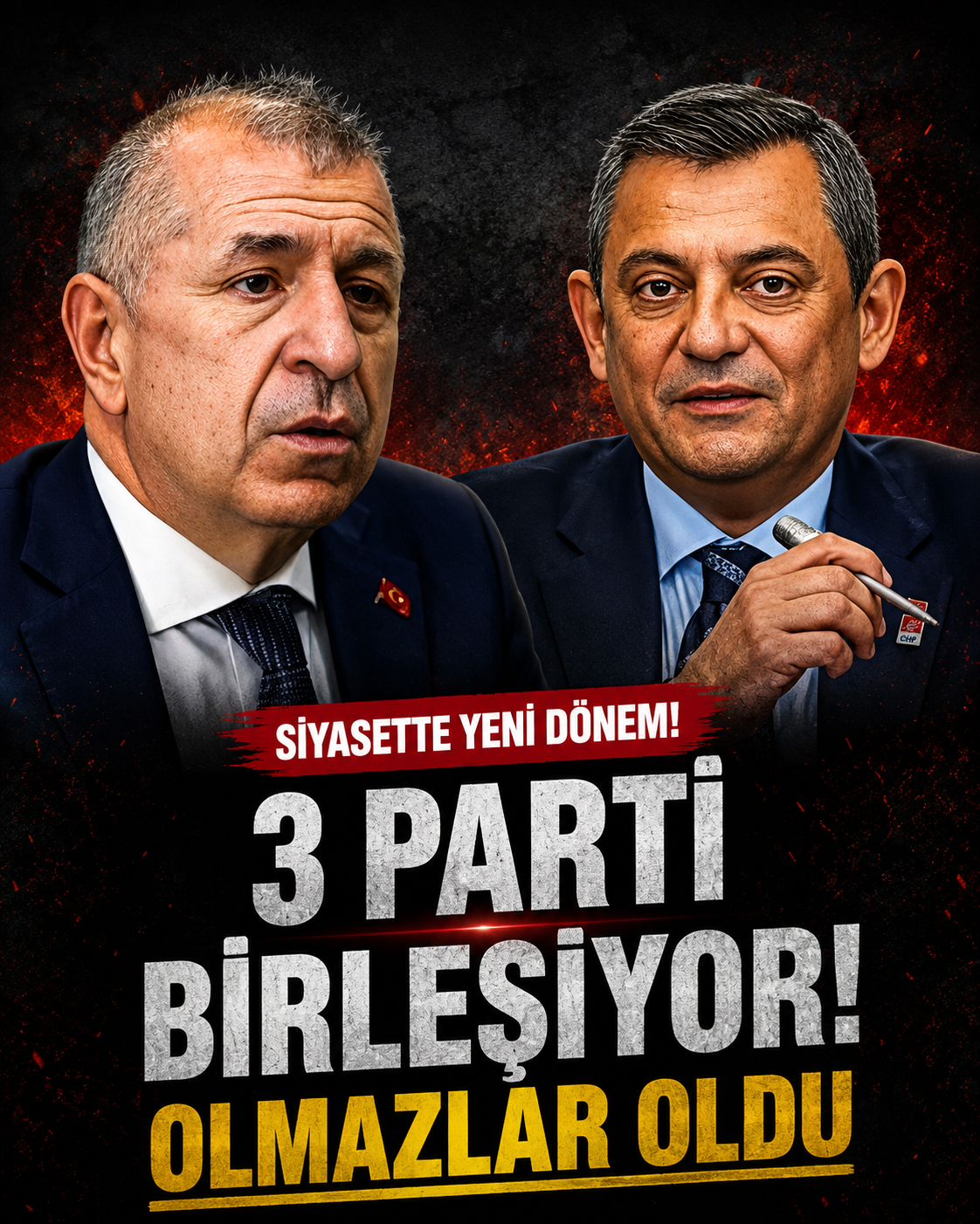 3 Parti birleşiyor