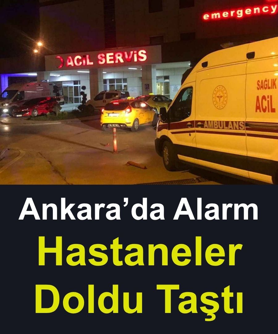 Ankara'da Hastaneler Doldu Taştı