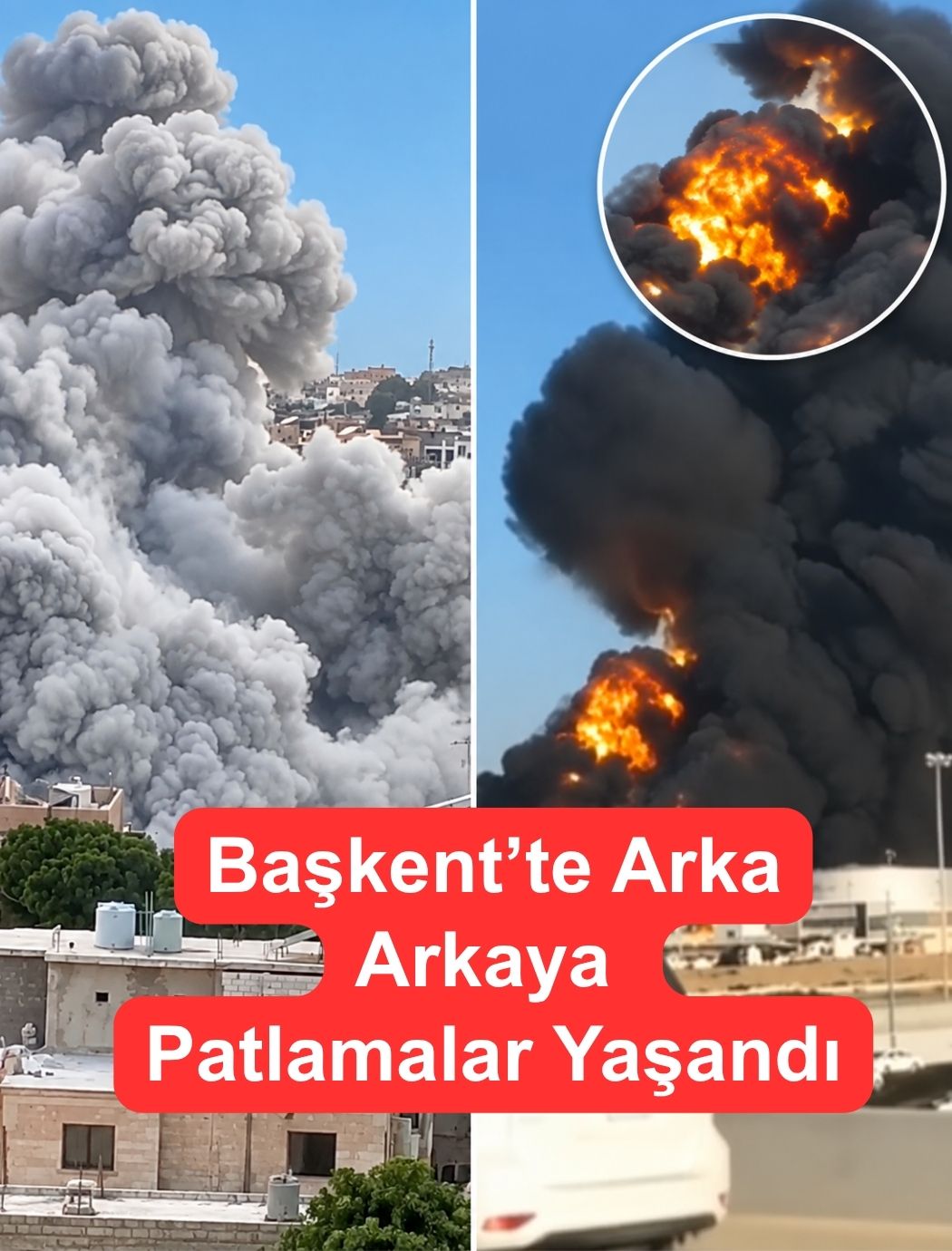 Başkentte Arka Arkaya Patlama Oldu 