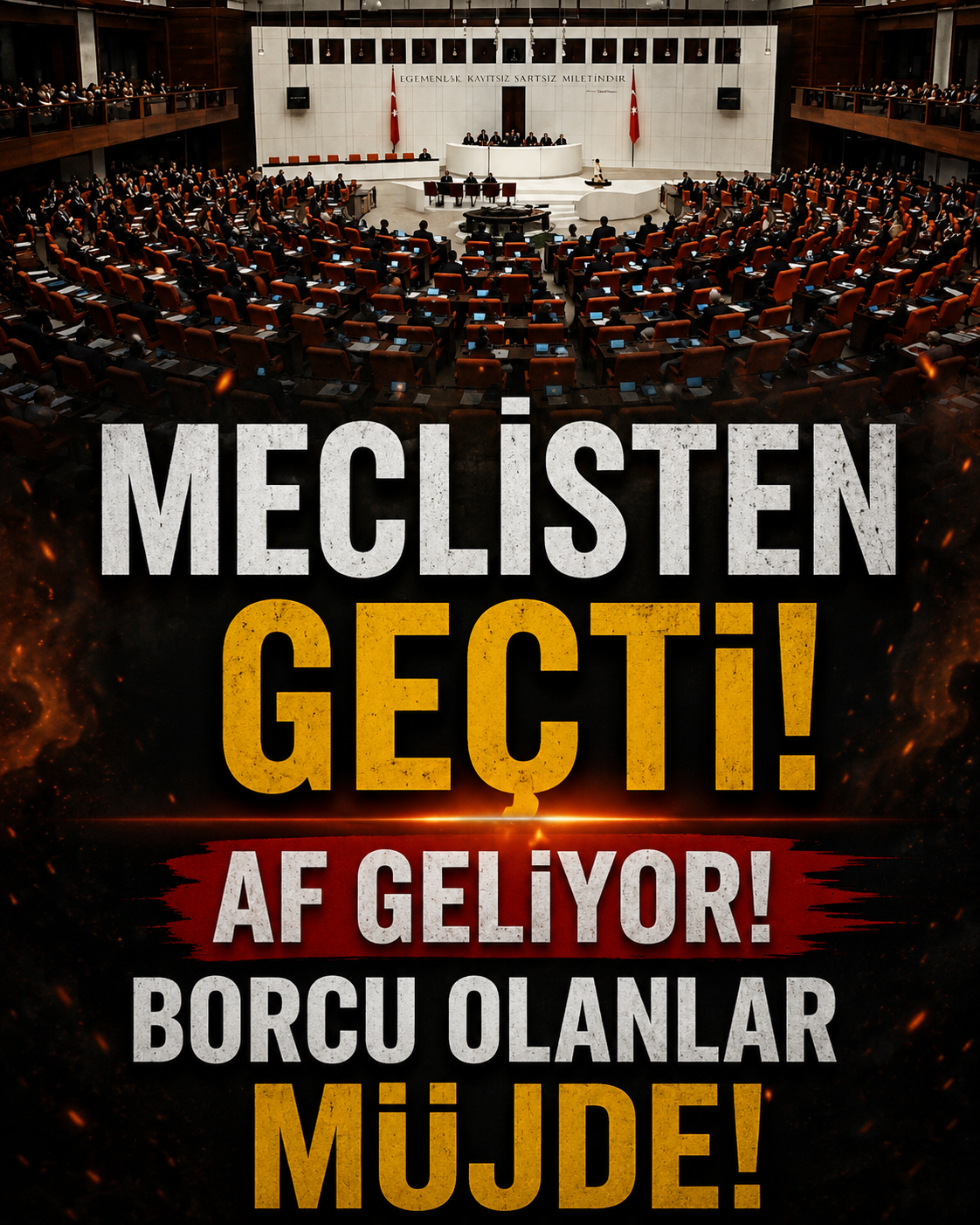 Borcu Olanlara Büyük Müjde! Af geliyor
