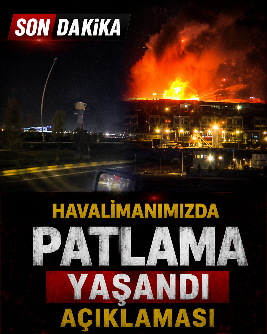 Havalimanında şiddetli patlama