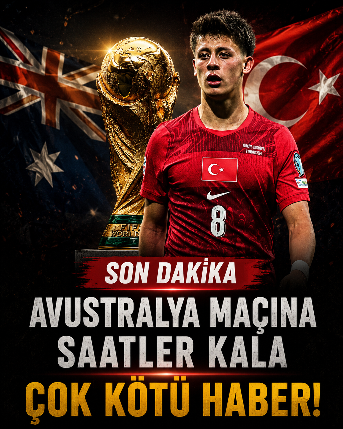 Milli Maça 1 Gün Kala Çok Kötü Haber
