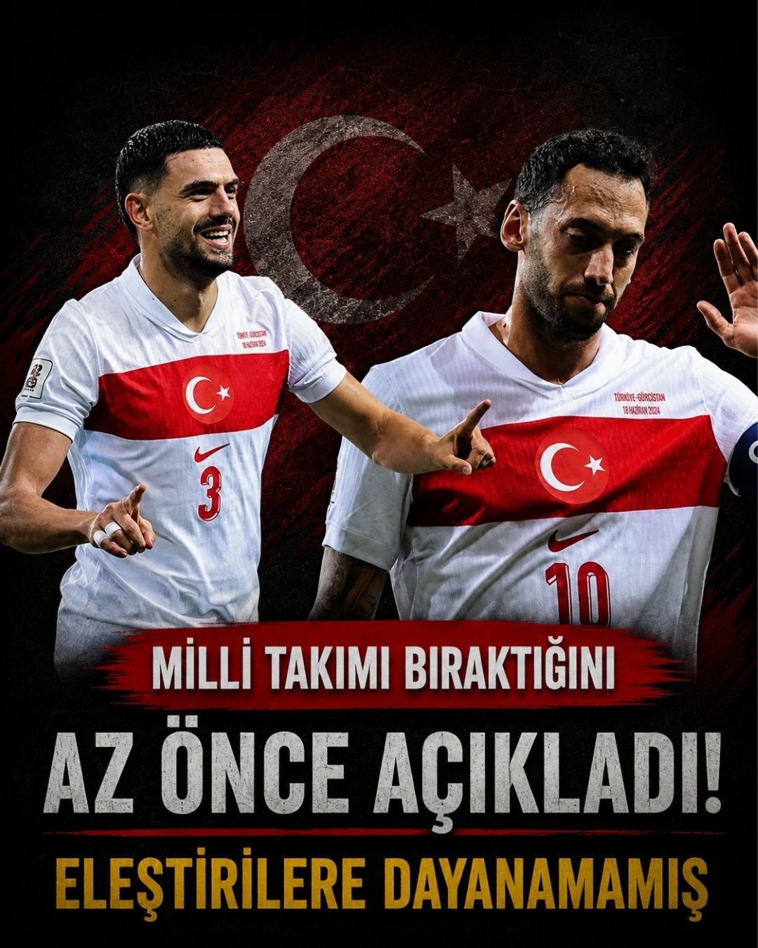 Milli takımı bıraktığını açıkladı
