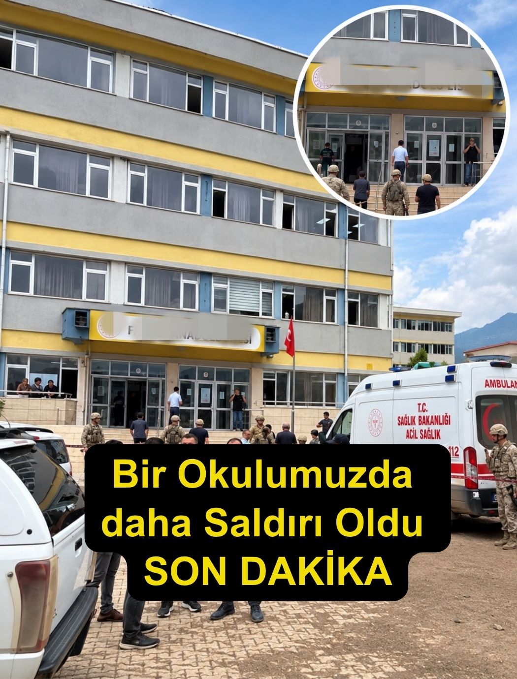 Okul bahçesinde silahlı saldırı!