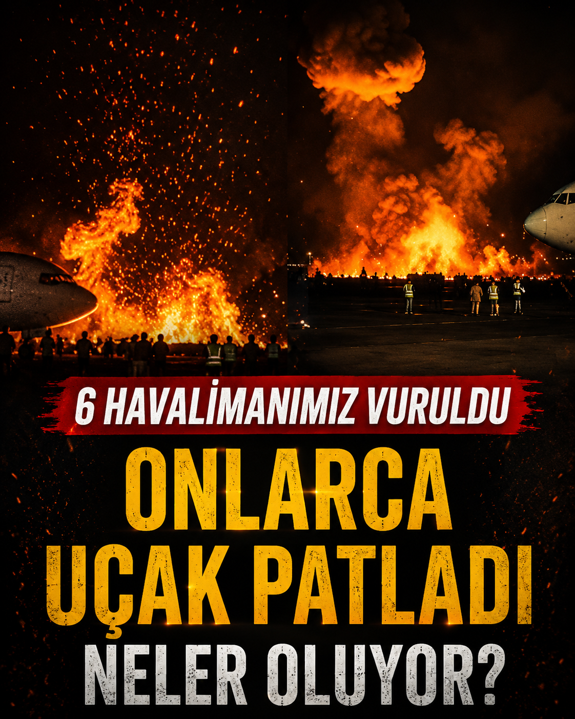Onlarca Uçak Patladı