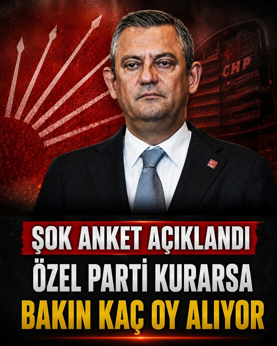 Özgür Özel parti kurarsa Bakın Oyu Kaç