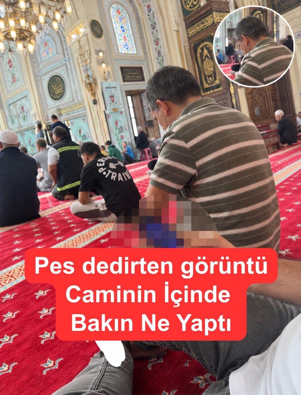 Pes dedirten görüntü Caminin İçinde Bakın Ne Yaptı