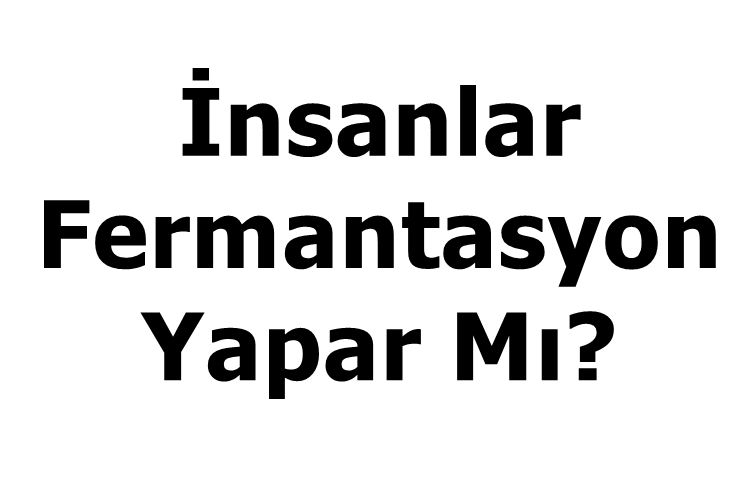 İnsanlar Fermantasyon Yapar Mı?