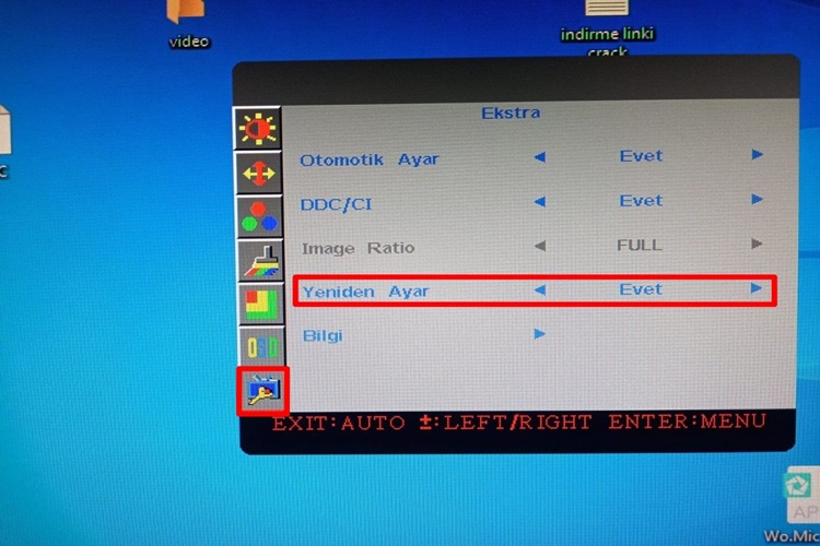 Monitör Ayarları Nasıl Sıfırlanır?