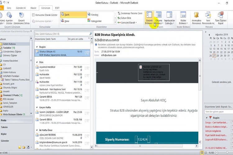Outlook Klasik Görünüme Nasıl Geçilir?