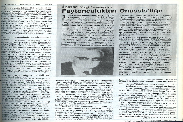 Yorgi Papadopulos Serveti Neydi?